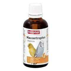 Vitaminizuotas papildomas lesalas paukščiams - Beaphar Mausertropfen, 50ml