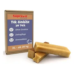 Supravit jakų kramtomasis sūris šunims - natūralus sūrio kaulas, mažai laktozės, Vidutiniams 11–25 kg — 2 nuotrauka