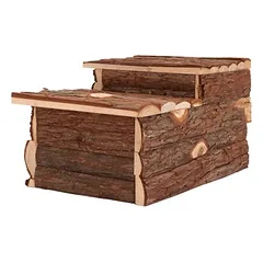 zooplus Exclusive medinis namelis graužikams su terasa, L 43 x B 28 x H 22 cm — 2 nuotrauka