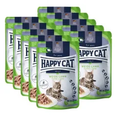 Happy Cat guliašas katėms su ėriena WeideLamm, 10x85 g