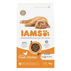 Iams CAT KITTEN CHICKEN sausas maistas kačiukams, 3 kg