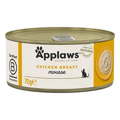 APPLAWS Cat Mousse Tin 70g Chicken šlapias maistas katei su vištiena