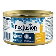 Exclusion Mediterraneo Cat Adult Beef katėms su jautiena 85 g