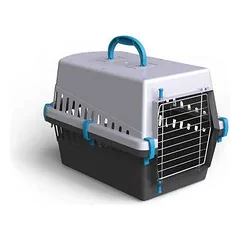 Georplast transportavimo dėžė su metalinėmis durelėmis šunims ir katėms, 50x33x32 cm, gyvūnams iki 10 kg