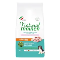Natural Trainer Light in Fat Adult Small & Toy su kalakutiena, sausas maistas šunims, 1,5 - 2,9 kg — 2 nuotrauka