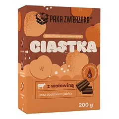 PAKA ZWIERZAKA Mėsa su obuoliu 200g skanėstai šunims