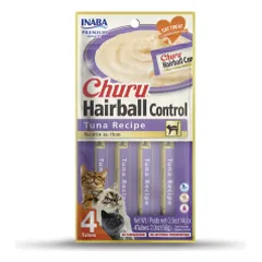 Churu Cat Hairball Control Tuna begrūdis skanėstas katėms nuo kailio gumulėlių, 56 g