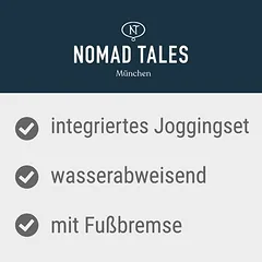 Nomad Tales Spirit dviračio priekaba, ebony / tangerine, Dideliems 26–45 kg — 2 nuotrauka