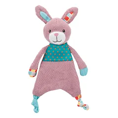 Trixie Junior žaislas šunims triušis, cypsi ir čeža, rožinis