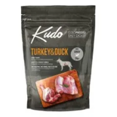 Kudo Mini Junior su kalakutiena ir antiena, sausas maistas šuniukams 3 kg parduotuvėje akvanamai.lt