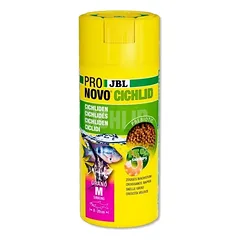 JBL ProNovo Cichlid Grano M pašaras žuvims 250 ml (click)