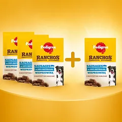 PEDIGREE Ranchos dešrelės 3x60g + 60g NEMOKAMAI