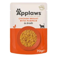 Applaws Cat Pouch in Broth konservai su vištiena ir moliūgais katėms - Pet24