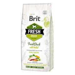Brit Fresh Duck with Millet Active Run&Work 2,5 kg parduotuvėje alphazoo.lt