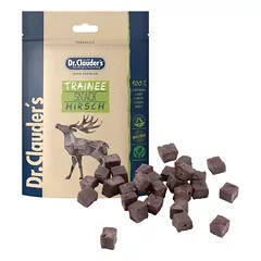 Dr. Clauder’s Trainee Snack, vytintos elnienos skanėstai kubeliais šunims ir katėms 80g