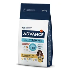 Advance Sensitive Medium-Maxi 3kg Ir 12kg Sausas Maistas Šunims (lašiša ir ryžiai)