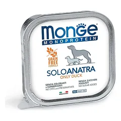 Monge Monoprotein Solo Duck begrūdis paštetas šunims