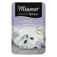Miamor Ragout Royale Jelly Kitten bandomasis rinkinys 12 x 100 g, drėgnas maistas kačiukams, 100 - 199 g — 4 nuotrauka