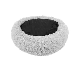 Minkštas pūkuotas guolis S 50cm pilkas — 4 nuotrauka