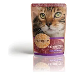 Petkult Sterilized konservai katėms su ėriena, 100 g photo