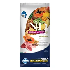FARMINA N&D TROPICAL SELECTION – CAT Dry Lamb, Spelt, Oats NEUTERED 10 kg