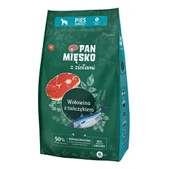 PAN MIĘSKO su žolelėmis Jautiena su tunu S 2x9 kg mažoms veislėms