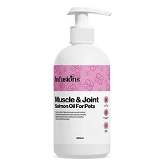 INFUSIONS Muscle & Joint Salmon Oil raumenų ir sąnarių lašišų aliejus augintiniams 300 ml