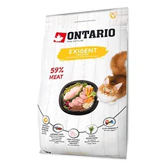 Ontario visavertis pašaras suaugusioms katėms Cat Exigent, 2 kg — 2 nuotrauka
