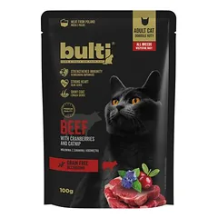 BULTI Superfood Nassfutter für Katzen – Alleinfuttermittel Beutel 100 g