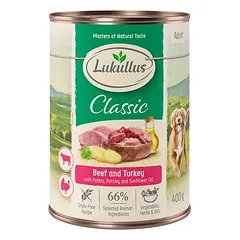 Lukullus Naturkost begrūdis bandomasis rinkinys, drėgnas maistas šunims 6 x 400 g, 400 - 499 g — 3 nuotrauka