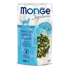 Konservai katėms MONGE SUPREME M07795 Tuna with quinoa and seaweeds Adult 80g parduotuvėje petreon.lt