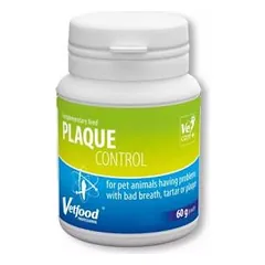 Vetfood Plaque Control papildai šunų ir kačių burnos higienai, 60 g