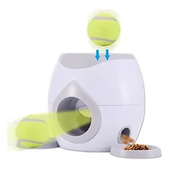 Automatischer Ballwerfer für Hunde – inklusive Ball- und Leckerli-Spender