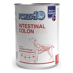 Forza10 Intestinal Colon ActivWet visavertis dietinis šlapias maistas šunims, skirtas mažinti žarnyno absorbcijos sutrikimus ir gerinti virškinimą, 390 g