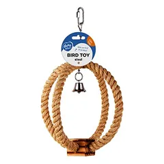 Duvo+ Ringseil aus Sisal mit BBQ Block und Glocke beige