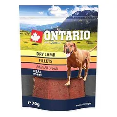 Gardėsis šunims – Ontario sausas ėrienos filė, 70 g