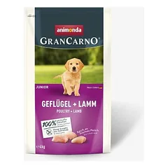 animonda GranCarno Junior su paukštiena ir ėriena, sausas maistas šunims, 3 - 4,9 kg parduotuvėje 1petshop.lt