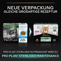 PURINA PRO PLAN Sterilised Adult Maintenance drėgnas maistas katėms 10 x 75 g, < 79 g — 2 nuotrauka