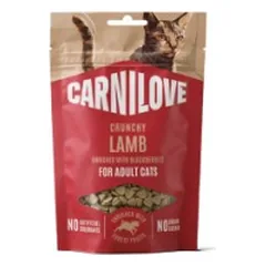 CARNILOVE Crunchy Snack Lamb enriched with Blackberries skanėstai katėms 50 g