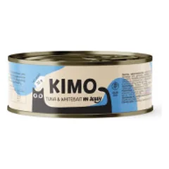 Kimo Tuna & Whitebait in Soft Jelly konservai su tunu ir žuvų mailiumi katėms - Pet24