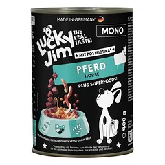 Lucky Jim Mono drėgnas maistas šunims 6 x 400 g — 4 nuotrauka