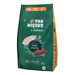 PAN MIĘSKO su žolelėmis Kalakutiena su antiena M 20 kg vidutinio dydžio veislėms