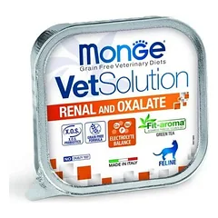 MONGE VetSolution šlapias maistas katėms inkstams/oksalatams 12×100 g
