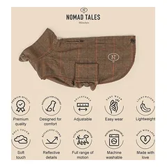 Nomad Tales Bloom paltukas šunims Tartan, Nugaros ilgis: apie 35 cm — 3 nuotrauka