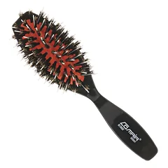 Comair Oval - maža plastikinė šepetys su šerno šeriais ir nailonu, Black / 18cm — 2 nuotrauka