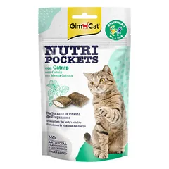 GimCat Nutri Pockets su mėta ir multivitaminais 60 g