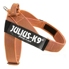 Julius-K9 IDC® Color & Grey diržinės petnešos, oranžinės/pilkos, Dideliems 26–45 kg — 4 nuotrauka