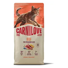 Carnilove True Fresh Adult Beef Sterilised sausas maistas katėms
