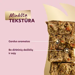 DELICKCIOUS ore džiovinti skanėstai su kalakutiena, morkomis ir obuoliais suaugusiems šunims, 80 g — 3 nuotrauka
