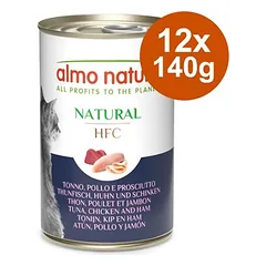 Almo Nature HFC Natural drėgnas maistas katėms, ekonominė pakuotė 12 x 140 g